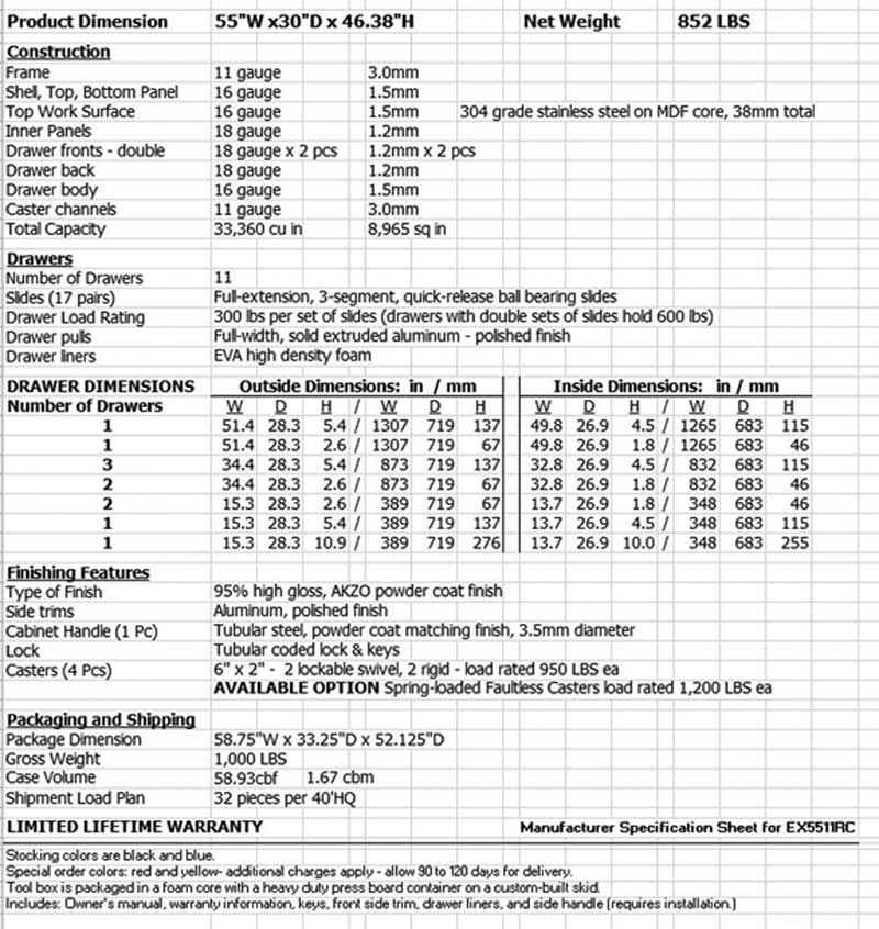 Tool Box - Rolling Tool Cabinet 55