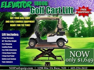 ELEVATOR 1800G GOLF CART LIFT TABLE, INCLUDES SIDE EXTENSION KIT ...