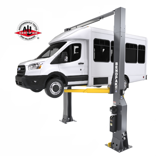 Picture of BendPak 16AP-192 2 Post Lift 16K capacity Clear Floor, High Rise, Post Extension