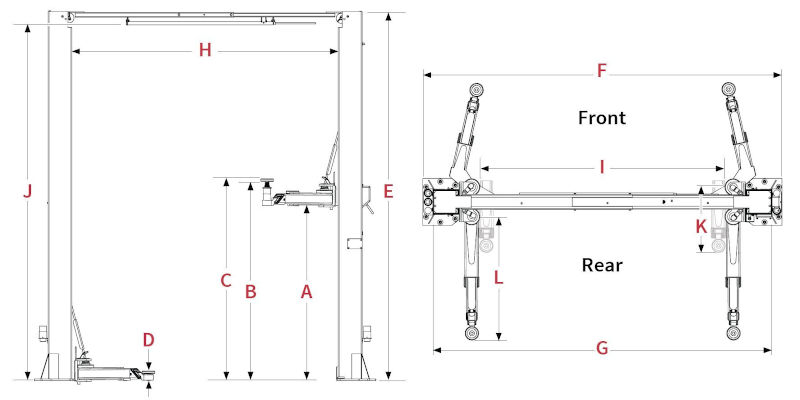 10-APX BendPak Lift Diagram