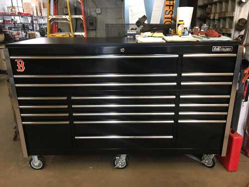 master series snap on tool box top hutch extension