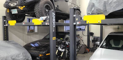 Amgo Hydraulics 408-P 4 post parking lift