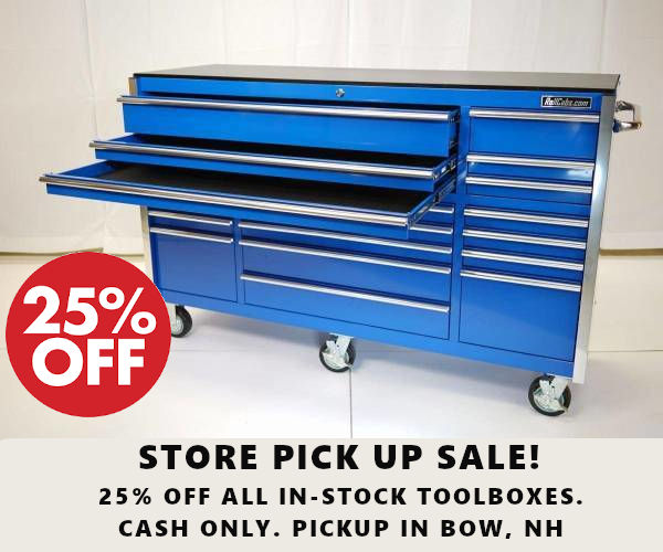 25% OFF ALL TOOL BOXES IN STOCK ***CASH ONLY, PICKUP DEALS